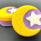 🌙 Halloween Crescent Moon Kids Bath Bomb with Black Cat Toy Inside - Berwyn Betty's Bath & Body Shop