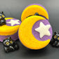 🌙 Halloween Crescent Moon Kids Bath Bomb with Black Cat Toy Inside - Berwyn Betty's Bath & Body Shop