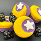 🌙 Halloween Crescent Moon Kids Bath Bomb with Black Cat Toy Inside - Berwyn Betty's Bath & Body Shop