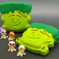 Halloween Frankenstein Bath Bomb for Kids with Cute Halloween Figure Inside - Berwyn Betty's Bath & Body Shop