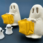 Halloween Ghost Trick-or-Treater Bath Bomb for Kids with Surprise Ghost Toy Inside - Berwyn Betty's Bath & Body Shop