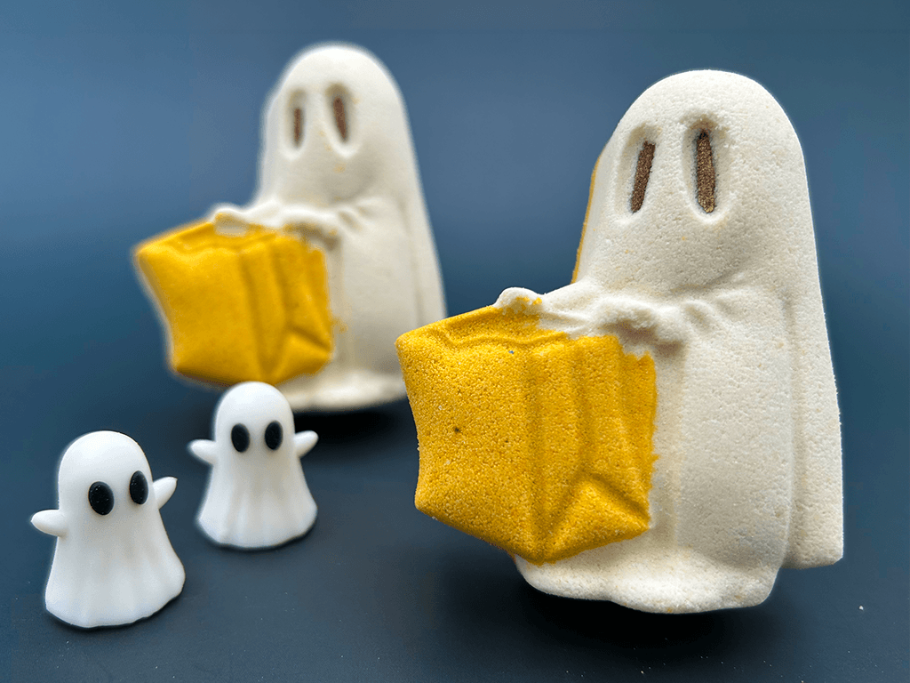 Halloween Ghost Trick-or-Treater Bath Bomb for Kids with Surprise Ghost Toy Inside - Berwyn Betty's Bath & Body Shop