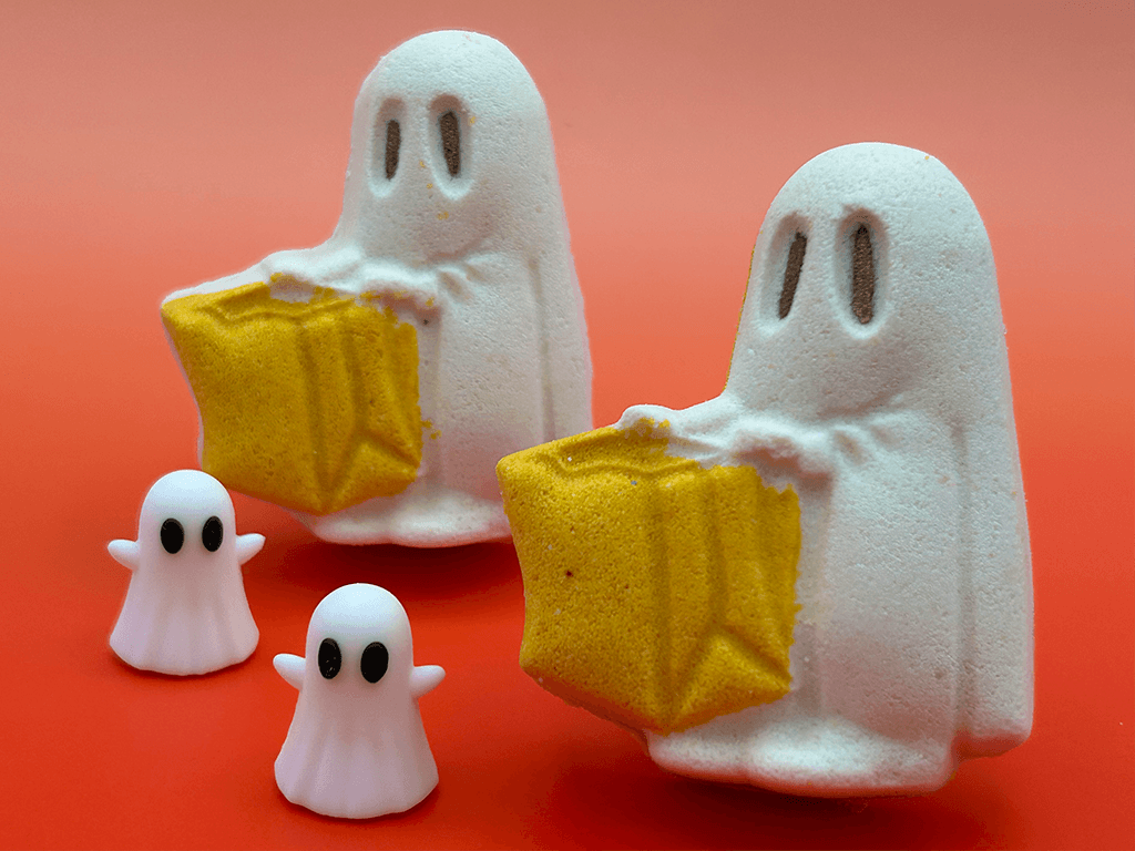 Halloween Ghost Trick-or-Treater Bath Bomb for Kids with Surprise Ghost Toy Inside - Berwyn Betty's Bath & Body Shop