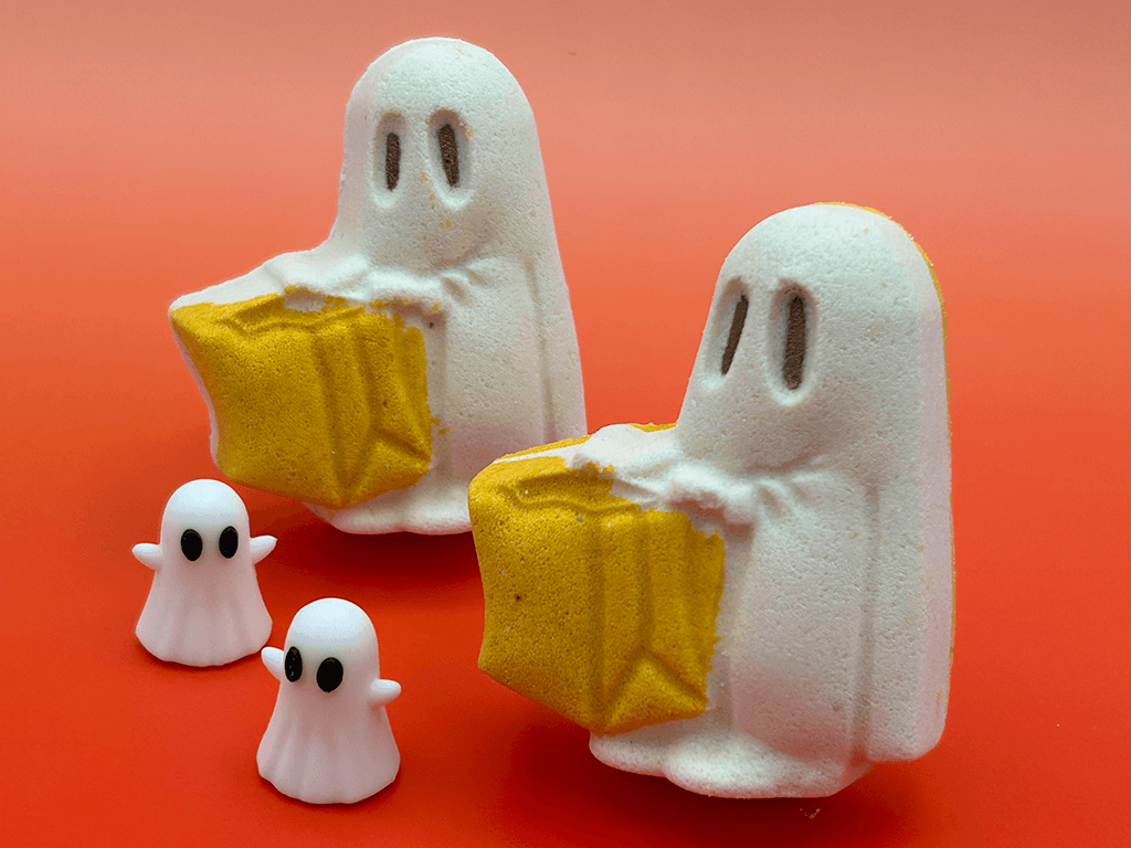Halloween Ghost Trick-or-Treater Bath Bomb for Kids with Surprise Ghost Toy Inside - Berwyn Betty's Bath & Body Shop