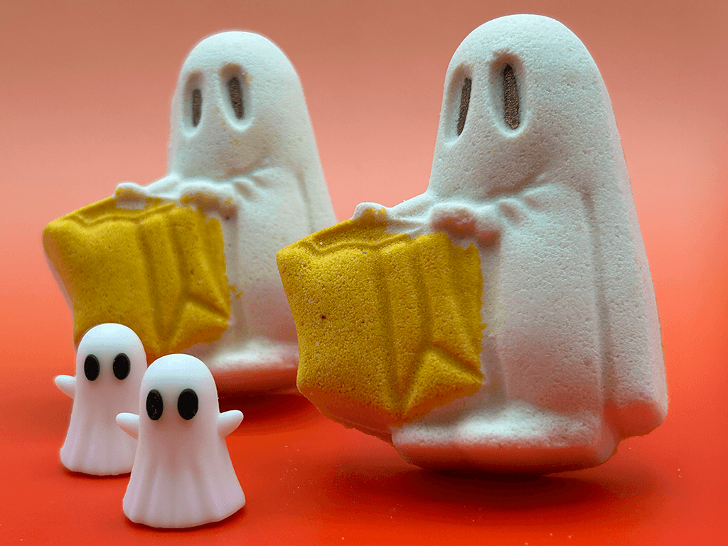 Halloween Ghost Trick-or-Treater Bath Bomb for Kids with Surprise Ghost Toy Inside - Berwyn Betty's Bath & Body Shop