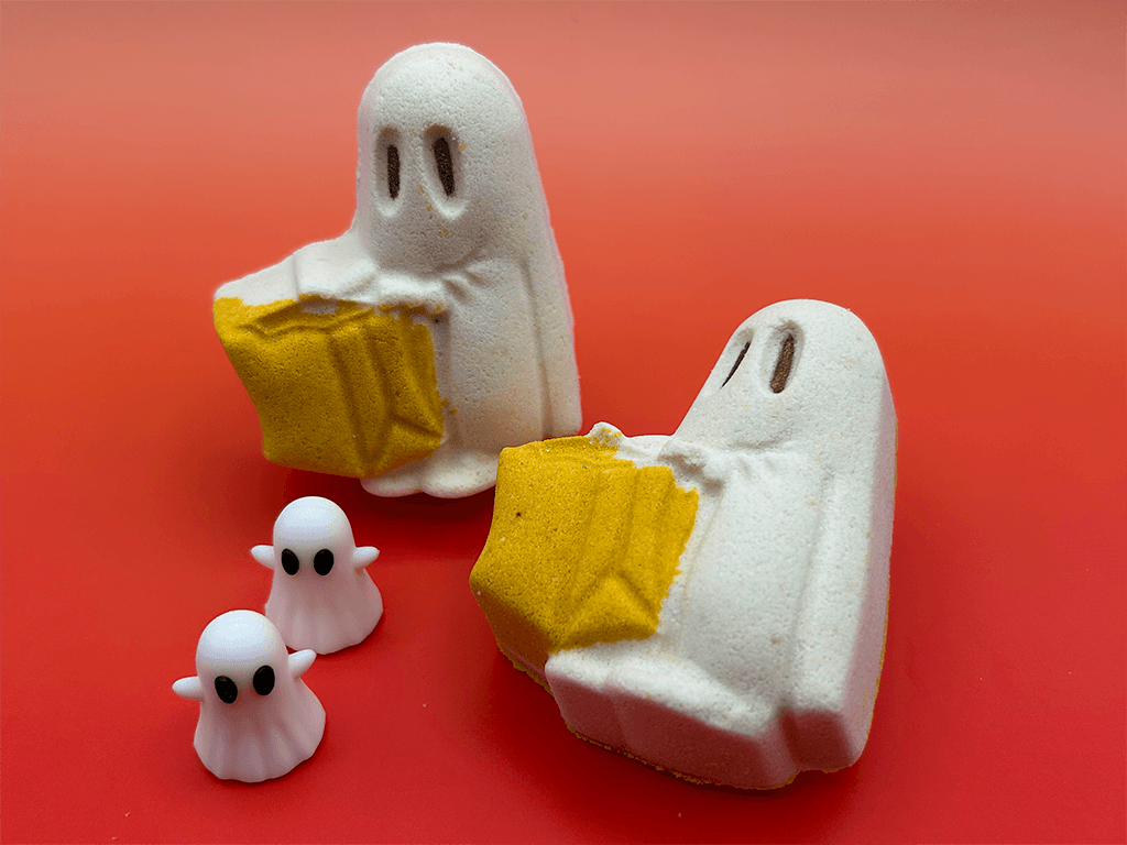 Halloween Ghost Trick-or-Treater Bath Bomb for Kids with Surprise Ghost Toy Inside - Berwyn Betty's Bath & Body Shop