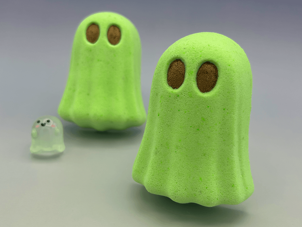 Halloween Glowing Ghost Bath Bomb for Kids with Surprise Luminous Ghost Toy Inside - Berwyn Betty's Bath & Body Shop