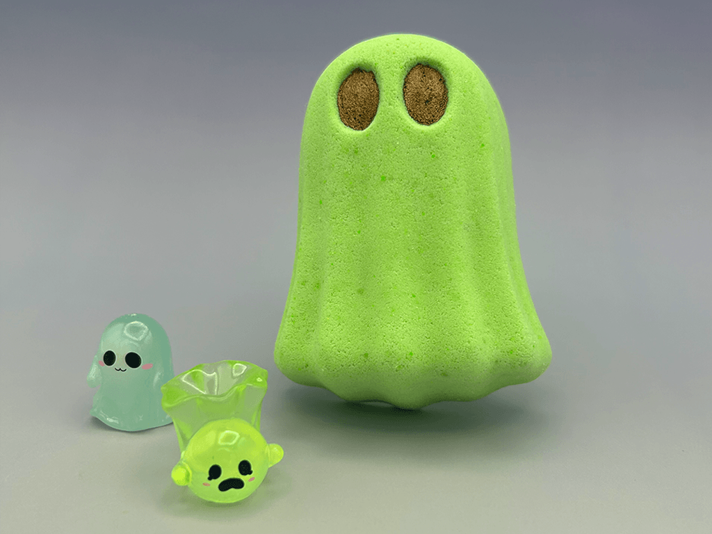 Halloween Glowing Ghost Bath Bomb for Kids with Surprise Luminous Ghost Toy Inside - Berwyn Betty's Bath & Body Shop