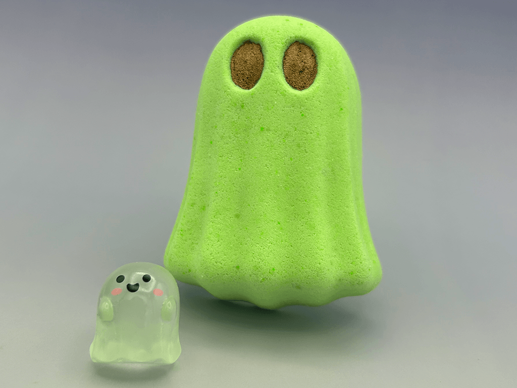 Halloween Glowing Ghost Bath Bomb for Kids with Surprise Luminous Ghost Toy Inside - Berwyn Betty's Bath & Body Shop