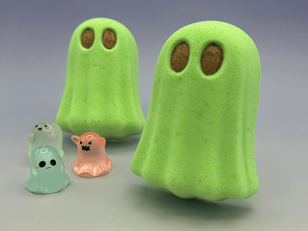 Halloween Glowing Ghost Bath Bomb for Kids with Surprise Luminous Ghost Toy Inside - Berwyn Betty's Bath & Body Shop