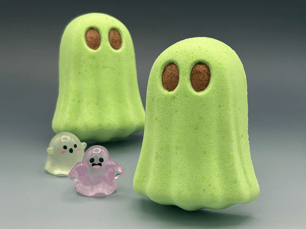 Halloween Glowing Ghost Bath Bomb for Kids with Surprise Luminous Ghost Toy Inside - Berwyn Betty's Bath & Body Shop