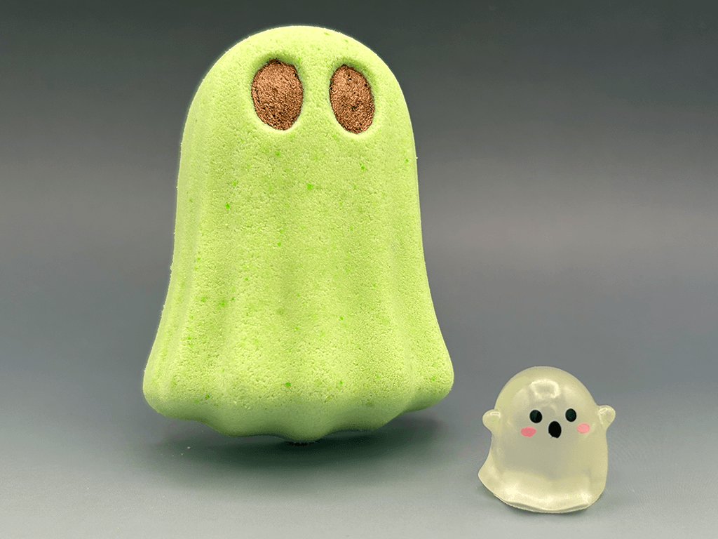 Halloween Glowing Ghost Bath Bomb for Kids with Surprise Luminous Ghost Toy Inside - Berwyn Betty's Bath & Body Shop