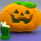 Halloween Happy Pumpkin Bath Bomb for Kids with Surprise Luminous jack-o'-lantern Toy Inside - Berwyn Betty's Bath & Body Shop