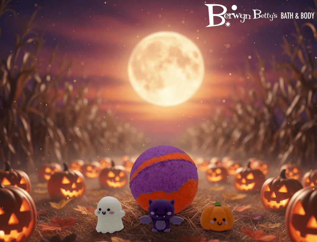 Halloween Kids Bath Bomb with Halloween Figurine Inside - Berwyn Betty's Bath & Body Shop