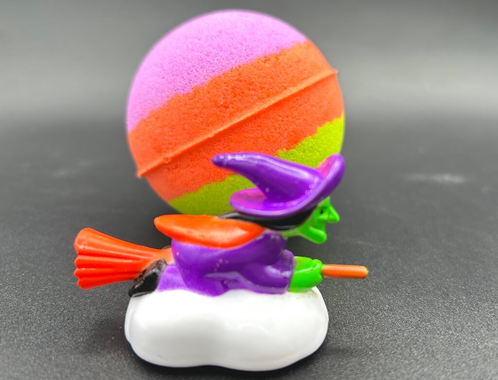 Halloween Kids Bath Bomb with Witch Pullback Racer Toy Inside - Berwyn Betty's Bath & Body Shop