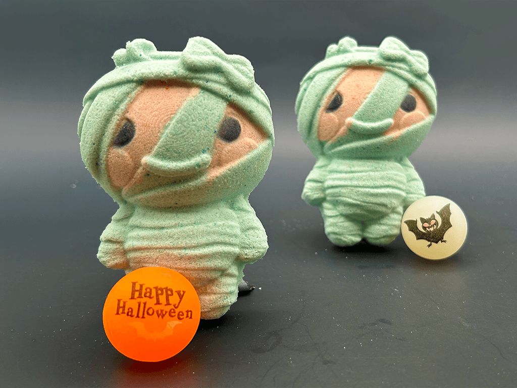 Halloween Mummy Bath Bomb for Kids with Surprise Bouncy Ball Toy Inside - Berwyn Betty's Bath & Body Shop