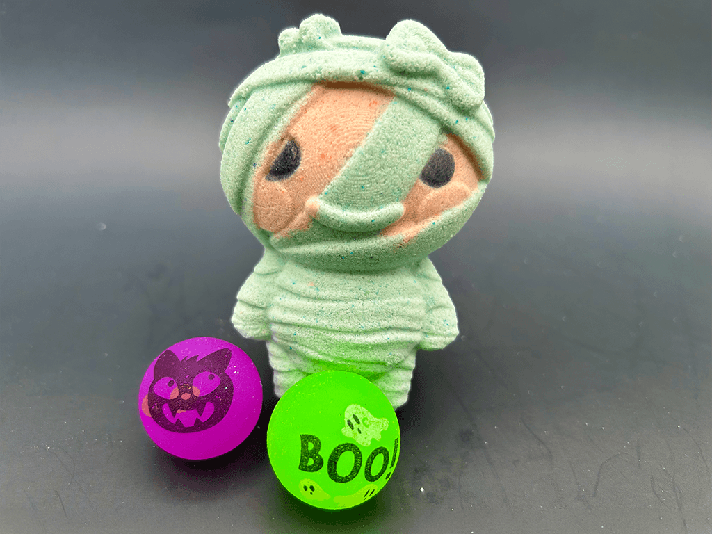 Halloween Mummy Bath Bomb for Kids with Surprise Bouncy Ball Toy Inside - Berwyn Betty's Bath & Body Shop