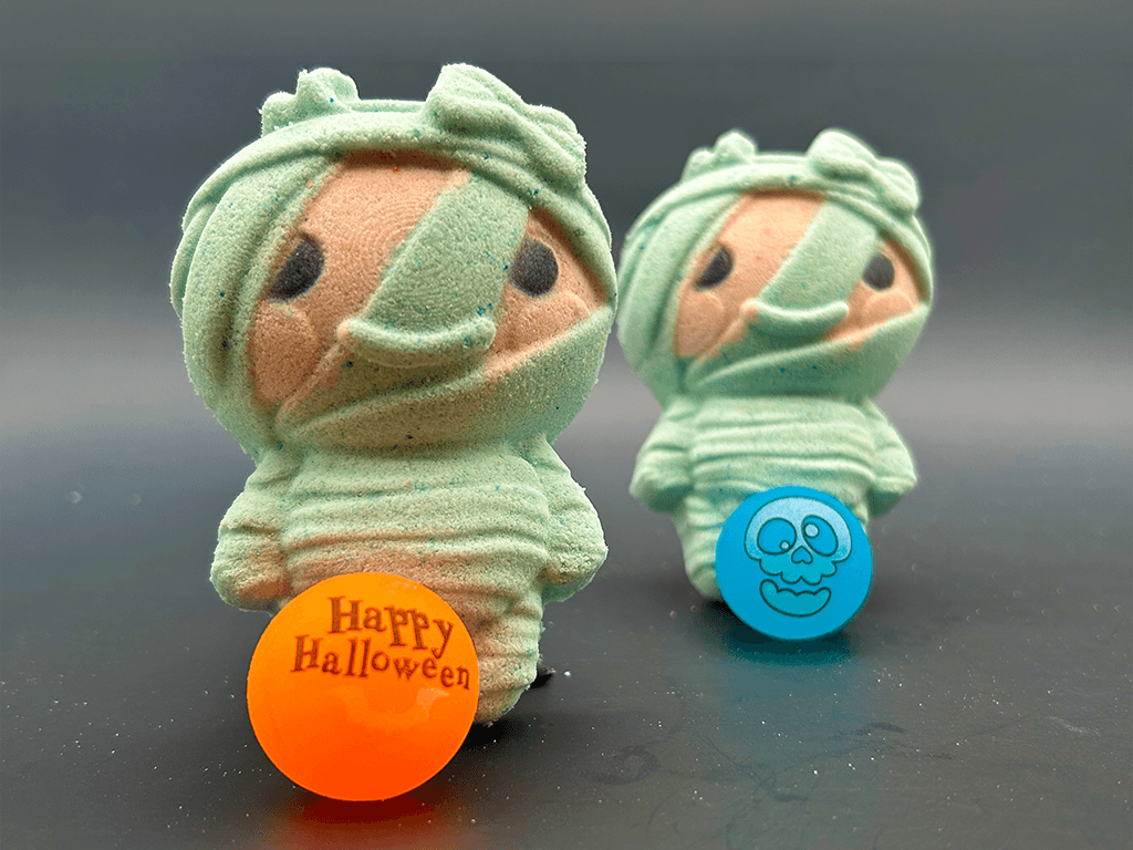 Halloween Mummy Bath Bomb for Kids with Surprise Bouncy Ball Toy Inside - Berwyn Betty's Bath & Body Shop