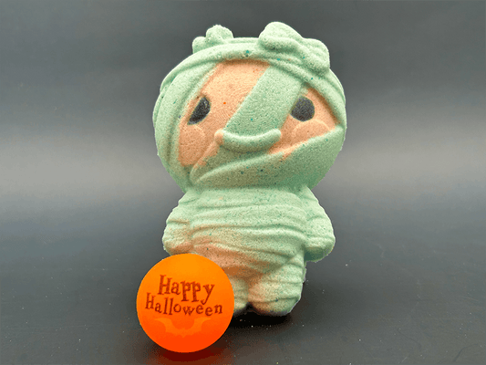 Halloween Mummy Bath Bomb for Kids with Surprise Bouncy Ball Toy Inside - Berwyn Betty's Bath & Body Shop