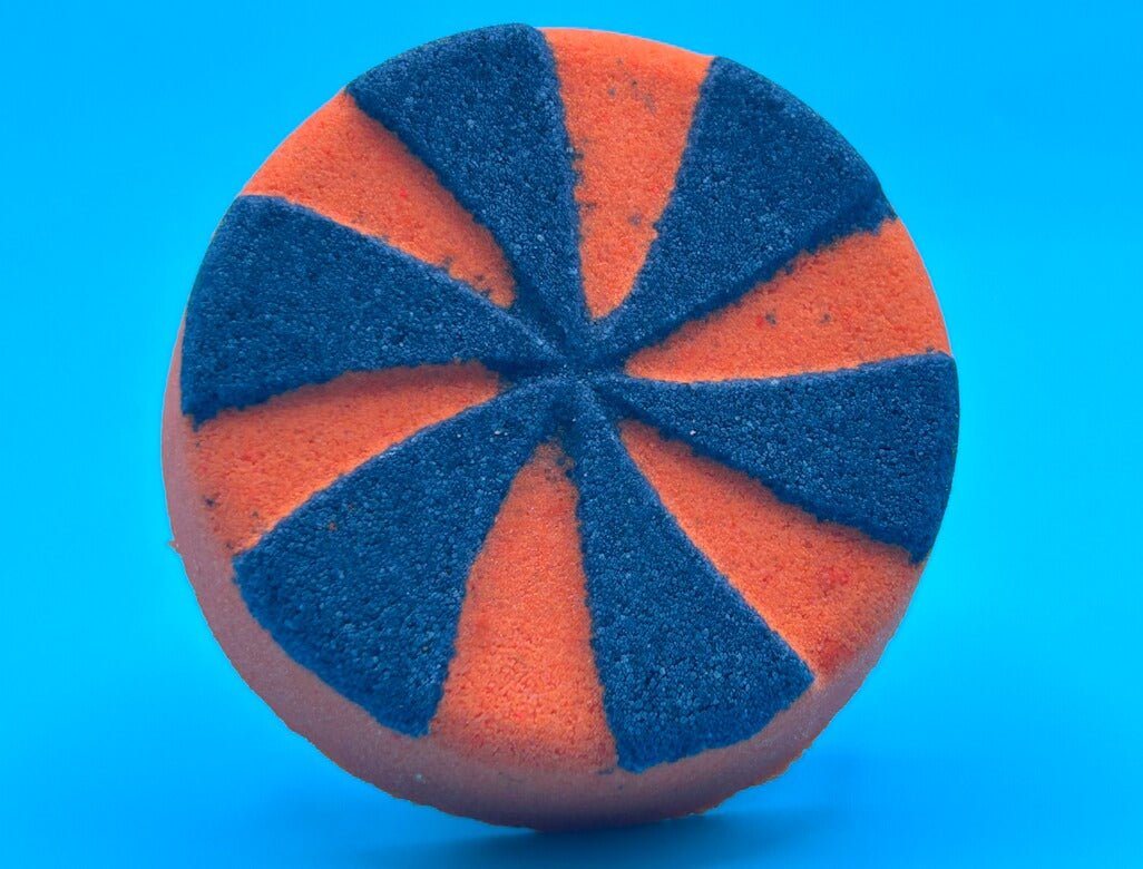 🍭 Halloween Pinwheel Candy Kids Bath Bomb with Candy Trinkets Inside - Berwyn Betty's Bath & Body Shop