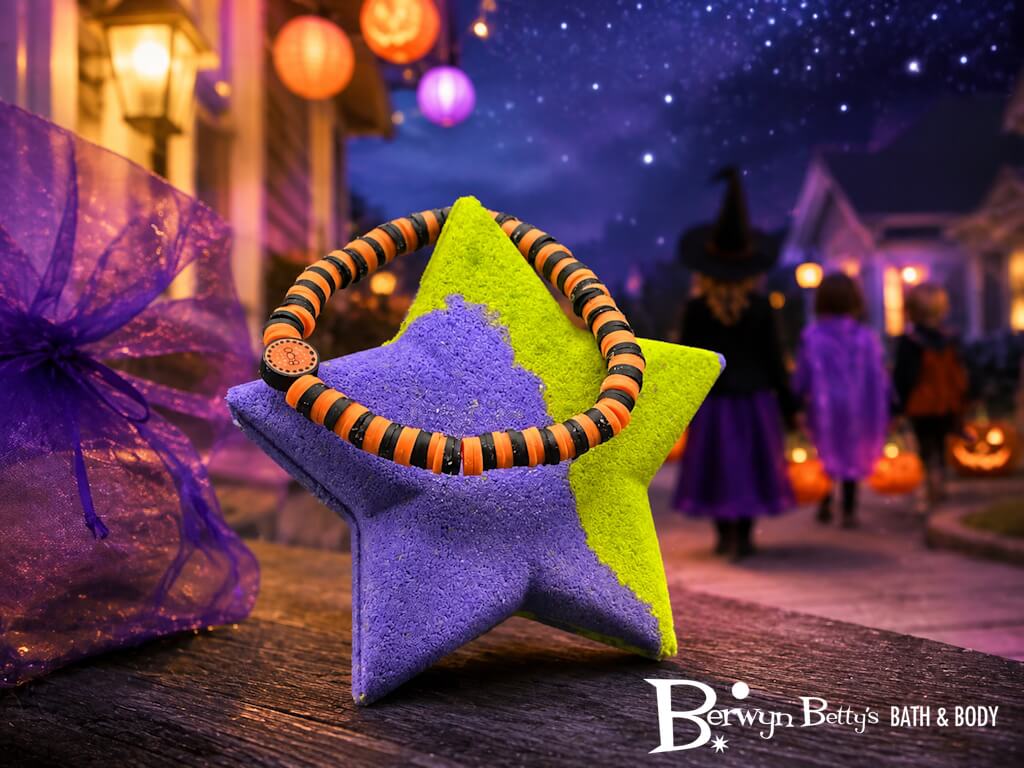 Halloween Star Bath Bomb for Kids with Surprise Bracelet Toy Inside - Berwyn Betty's Bath & Body Shop
