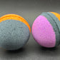 🎃 Halloween Striped Kids Bath Bomb with Stretchy Mochi Toy Inside - Berwyn Betty's Bath & Body Shop