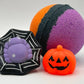 🎃 Halloween Striped Kids Bath Bomb with Stretchy Mochi Toy Inside - Berwyn Betty's Bath & Body Shop