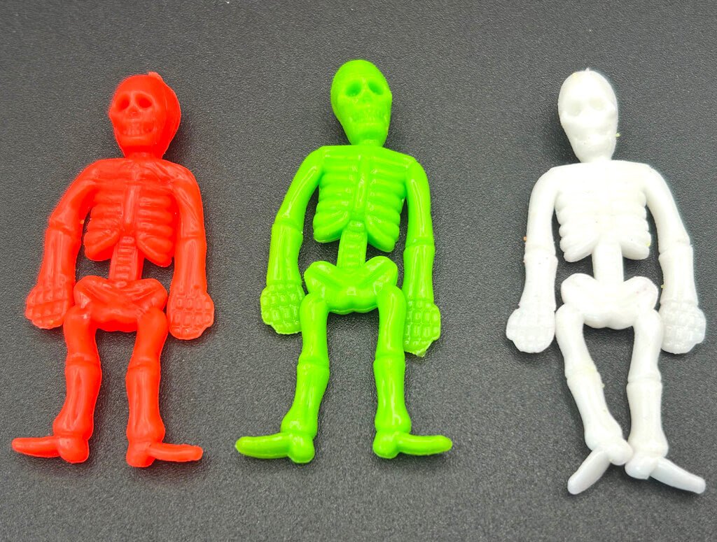 💀 Halloween Striped Kids Bath Bomb with Stretchy Skeleton Inside - Berwyn Betty's Bath & Body Shop