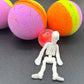 💀 Halloween Striped Kids Bath Bomb with Stretchy Skeleton Inside - Berwyn Betty's Bath & Body Shop