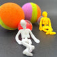 💀 Halloween Striped Kids Bath Bomb with Stretchy Skeleton Inside - Berwyn Betty's Bath & Body Shop