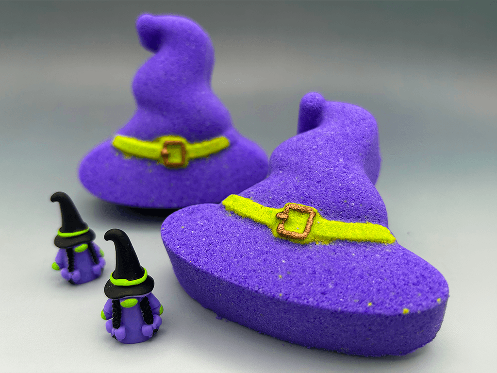 Halloween Witch's Hat Bath Bomb for Kids with Surprise Witch Gnome Toy Inside - Berwyn Betty's Bath & Body Shop