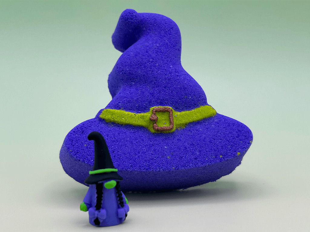 Halloween Witch's Hat Bath Bomb for Kids with Surprise Witch Gnome Toy Inside - Berwyn Betty's Bath & Body Shop