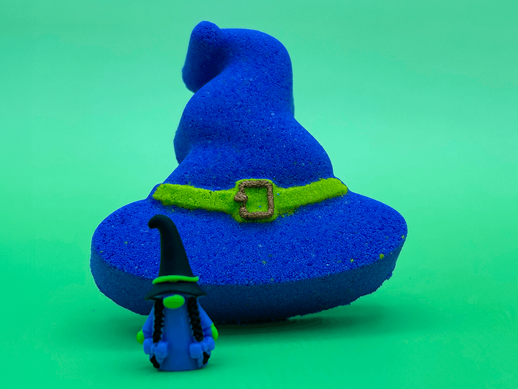 Halloween Witch's Hat Bath Bomb for Kids with Surprise Witch Gnome Toy Inside - Berwyn Betty's Bath & Body Shop