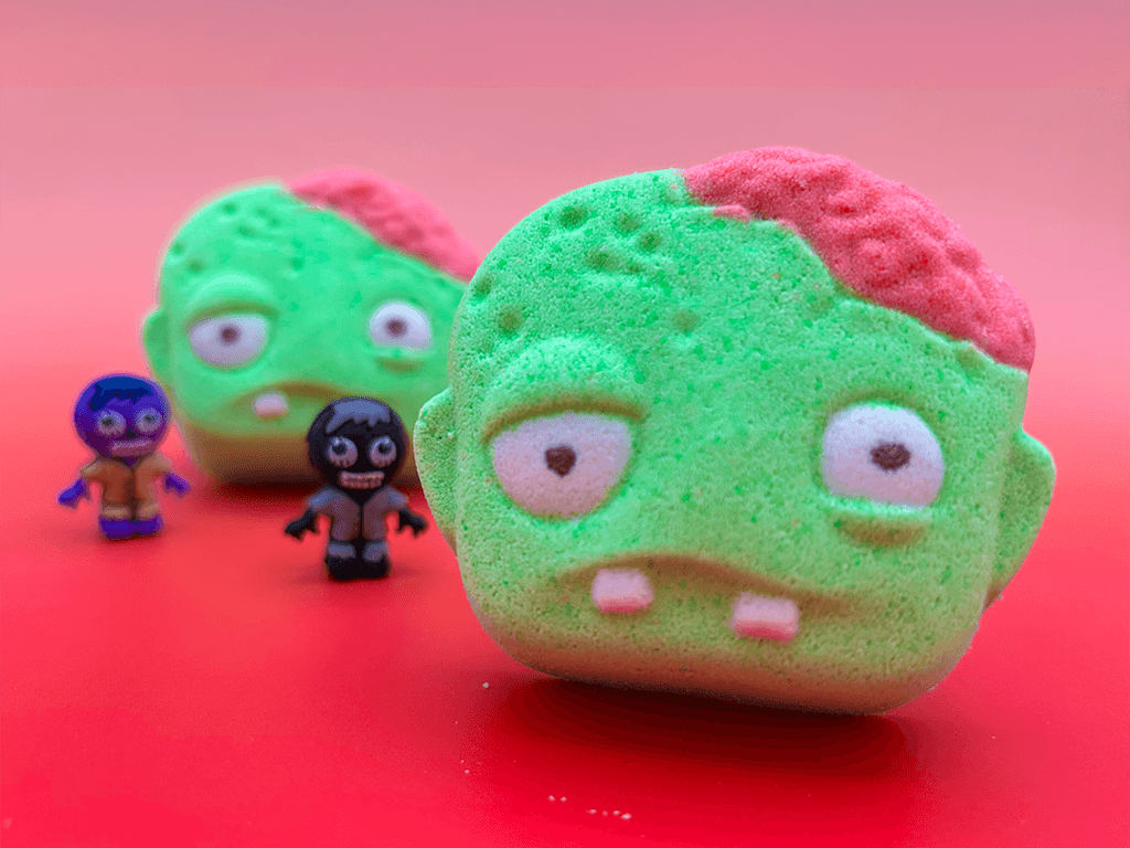 Halloween Zombie Face Bath Bomb for Kids with Surprise Zombie Toy Inside - Berwyn Betty's Bath & Body Shop