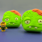 Halloween Zombie Face Bath Bomb for Kids with Surprise Zombie Toy Inside - Berwyn Betty's Bath & Body Shop