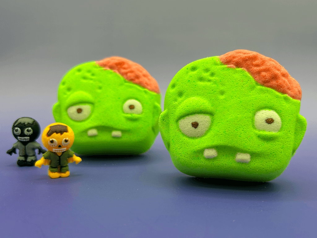 Halloween Zombie Face Bath Bomb for Kids with Surprise Zombie Toy Inside - Berwyn Betty's Bath & Body Shop