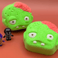 Halloween Zombie Face Bath Bomb for Kids with Surprise Zombie Toy Inside - Berwyn Betty's Bath & Body Shop
