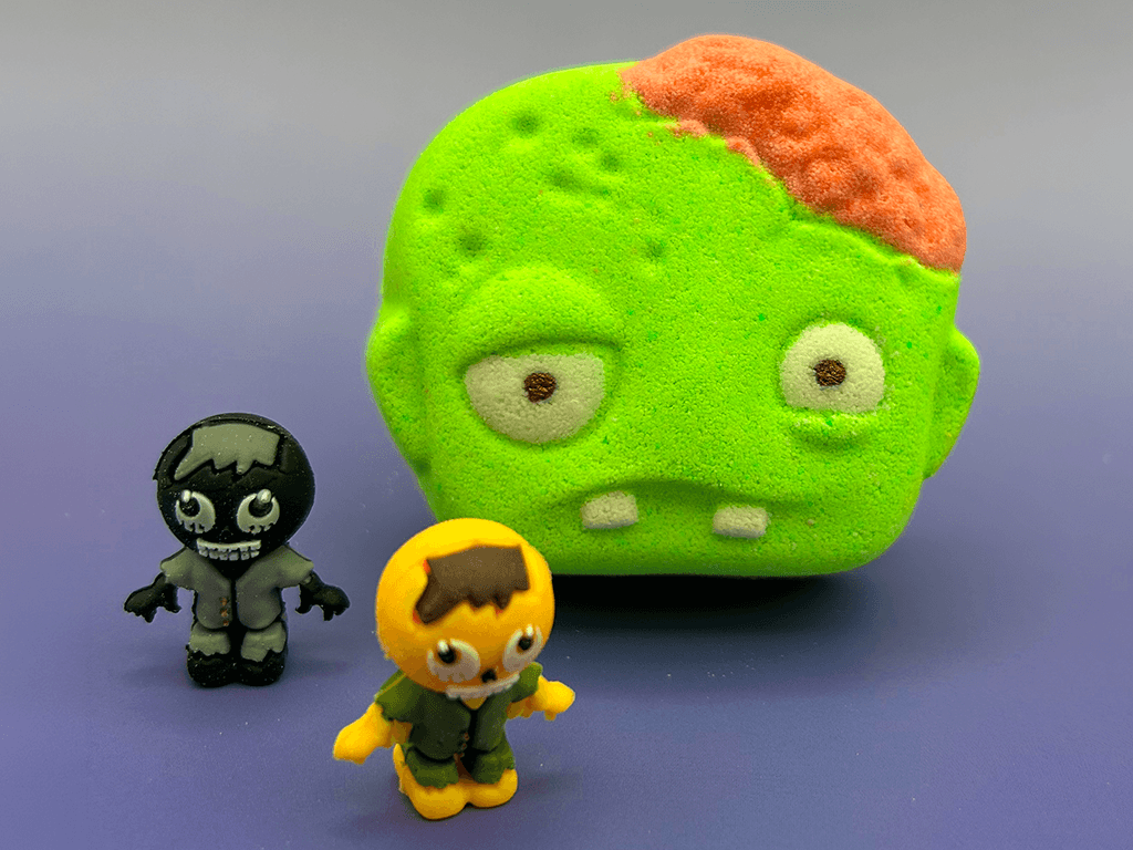 Halloween Zombie Face Bath Bomb for Kids with Surprise Zombie Toy Inside - Berwyn Betty's Bath & Body Shop