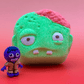 Halloween Zombie Face Bath Bomb for Kids with Surprise Zombie Toy Inside - Berwyn Betty's Bath & Body Shop