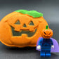 Happy Pumpkin Kids Bath Bomb with Halloween Pumpkinhead Minifigure Inside - Berwyn Betty's Bath & Body Shop