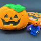 Happy Pumpkin Kids Bath Bomb with Halloween Pumpkinhead Minifigure Inside - Berwyn Betty's Bath & Body Shop