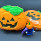 Happy Pumpkin Kids Bath Bomb with Halloween Pumpkinhead Minifigure Inside - Berwyn Betty's Bath & Body Shop