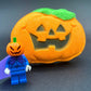 Happy Pumpkin Kids Bath Bomb with Halloween Pumpkinhead Minifigure Inside - Berwyn Betty's Bath & Body Shop