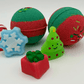Holiday Kids Bath Bomb with Christmas Squishy Mochi Toy Inside - Berwyn Betty's Bath & Body Shop