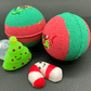 Holiday Kids Bath Bomb with Christmas Squishy Mochi Toy Inside - Berwyn Betty's Bath & Body Shop
