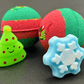 Holiday Kids Bath Bomb with Christmas Squishy Mochi Toy Inside - Berwyn Betty's Bath & Body Shop