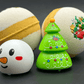 Holiday Kids Bath Bomb with Holiday Figure Pullback Racer Inside - White/Gold - Berwyn Betty's Bath & Body Shop