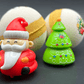 Holiday Kids Bath Bomb with Holiday Figure Pullback Racer Inside - White/Gold - Berwyn Betty's Bath & Body Shop