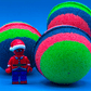 Holiday Spiderman Kids Bath Bomb with Christmas Edition Spiderman Minifigure Inside - Berwyn Betty's Bath & Body Shop