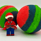 Holiday Spiderman Kids Bath Bomb with Christmas Edition Spiderman Minifigure Inside - Berwyn Betty's Bath & Body Shop